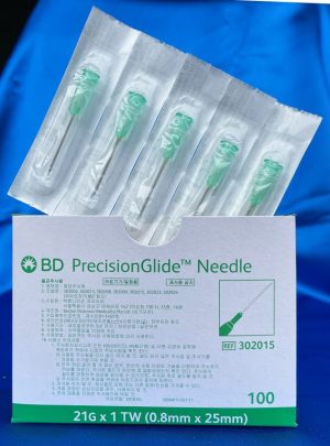 21G x 1" Needles - 50 Pack