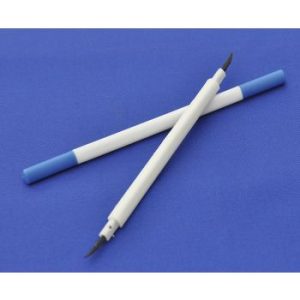 Eye wipe double ended plastic rubber